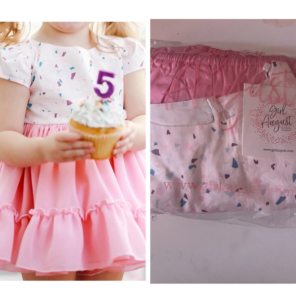 NIB Girl August Birthday dress